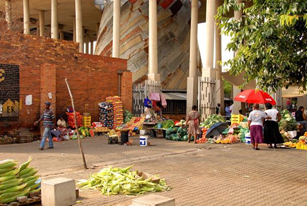 a civilian marketplace in johannesburg